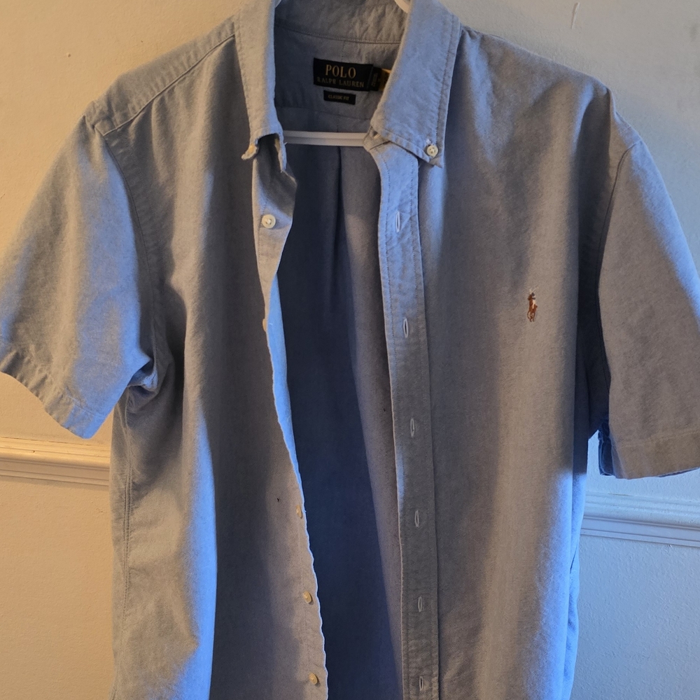 Ralph Lauren Blue Casual Button Down Shirt